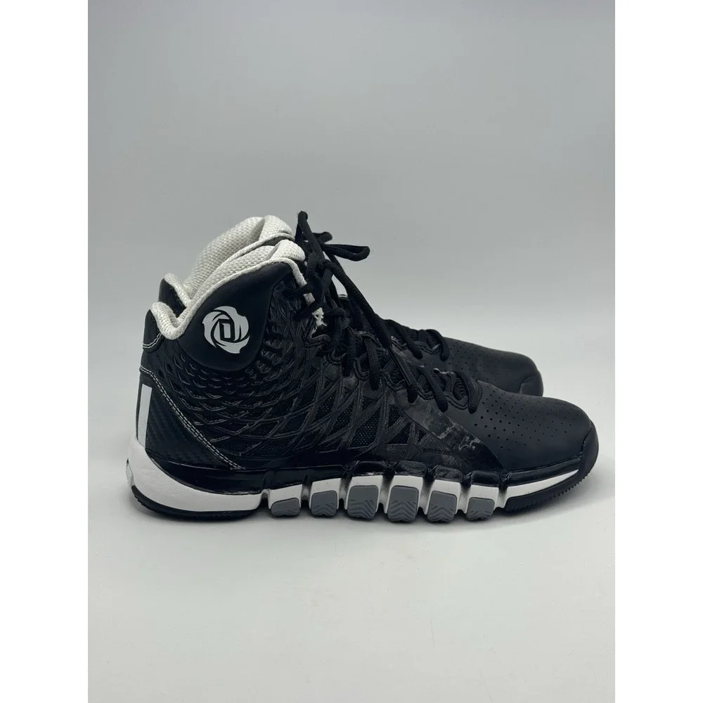 Adidas D Rose 773 v2 Baskeball Shoes Size 7.5 Black / White